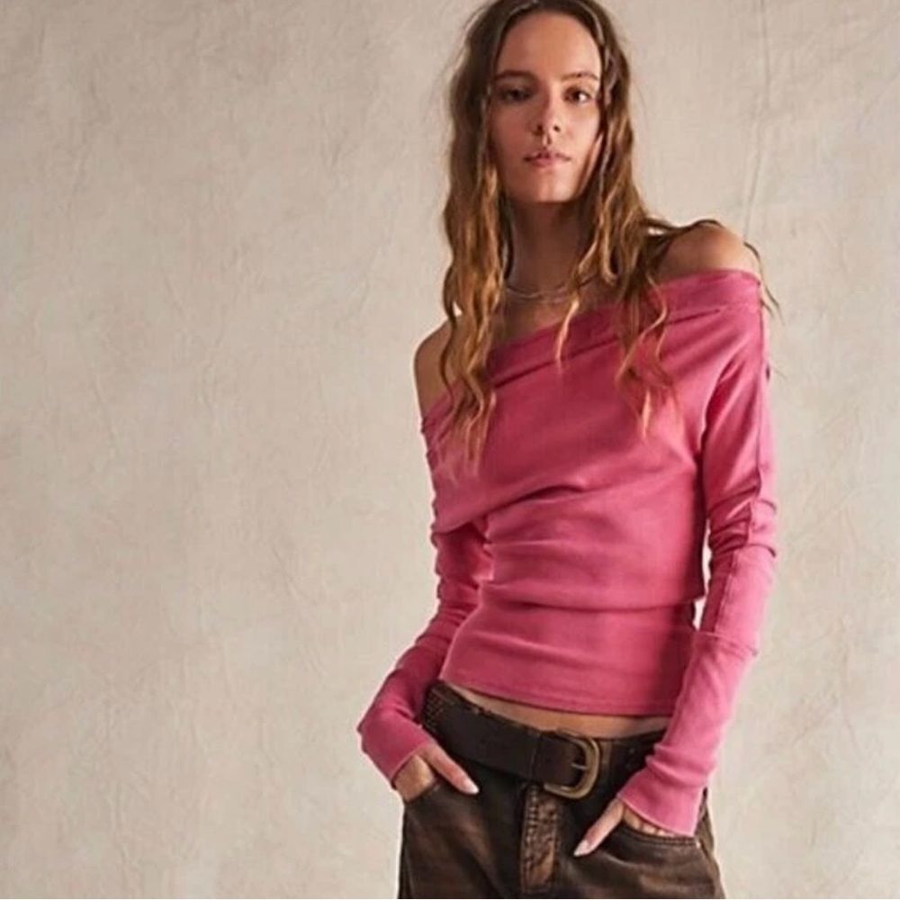 NWOT Free People Gigi Long Sleeve Top